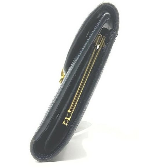 Gucci Navy Guccissima Horse Bit Clutch Leather - Picture 7 of 8